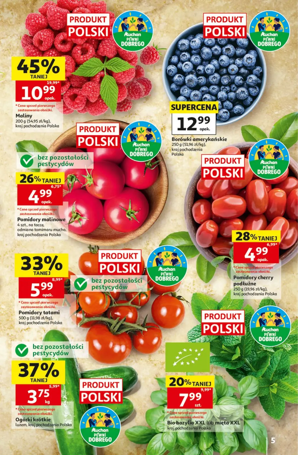 gazetka promocyjna Auchan Oszczędni łapią wakacyjne okazje  - Strona 5