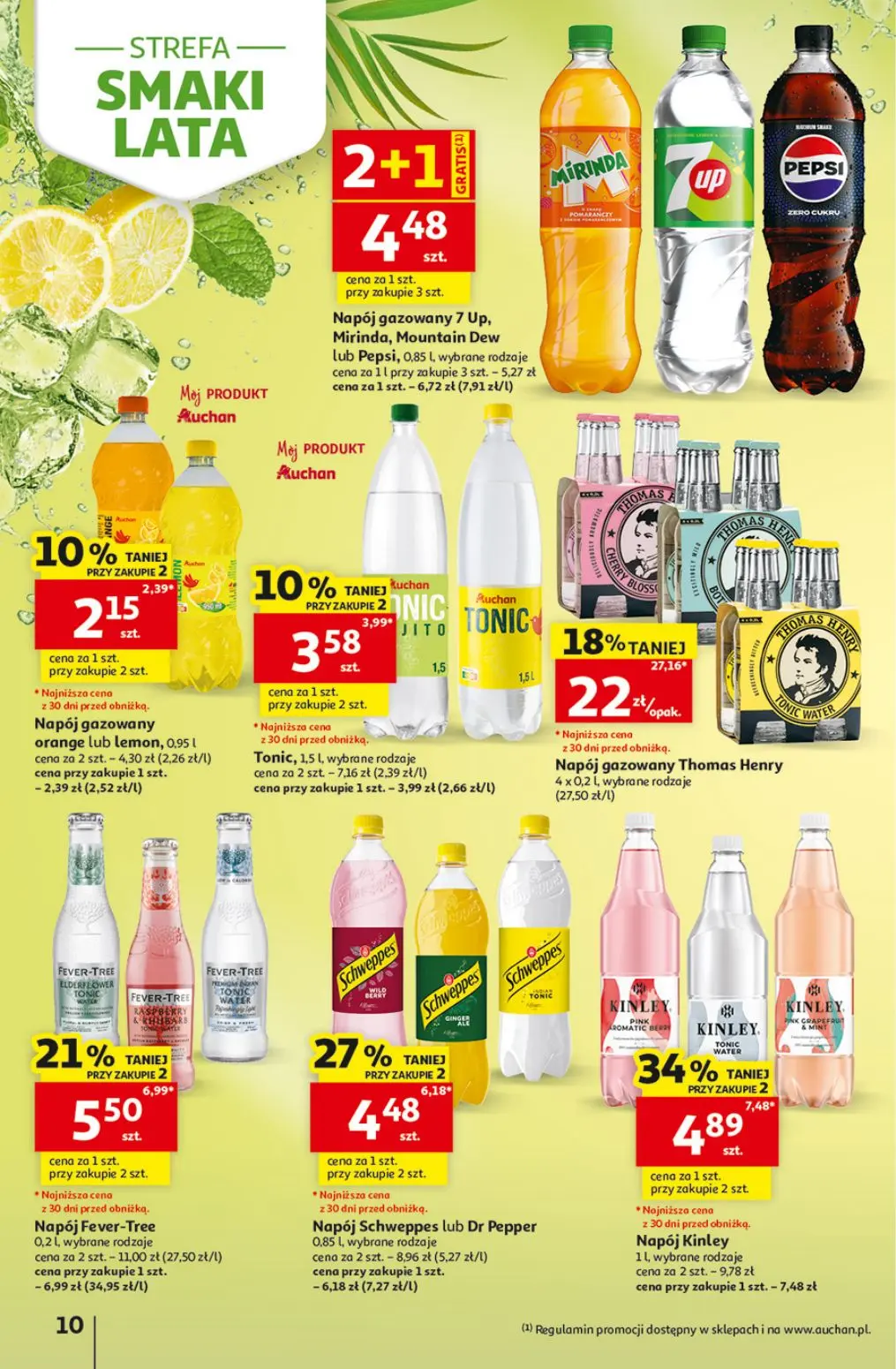 gazetka promocyjna Auchan Oszczędni łapią wakacyjne okazje  - Strona 10