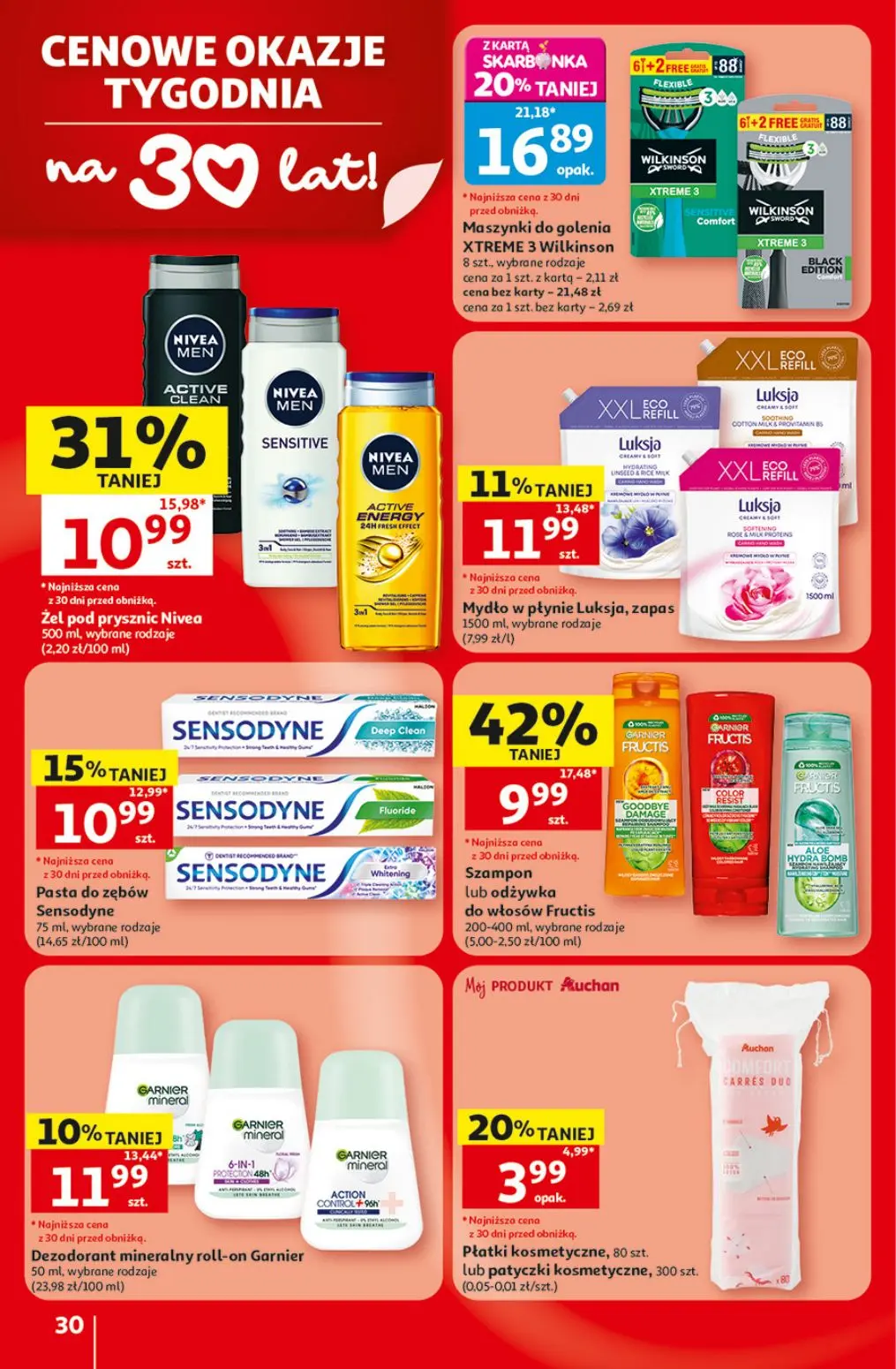 gazetka promocyjna Auchan Oszczędni łapią wakacyjne okazje  - Strona 30