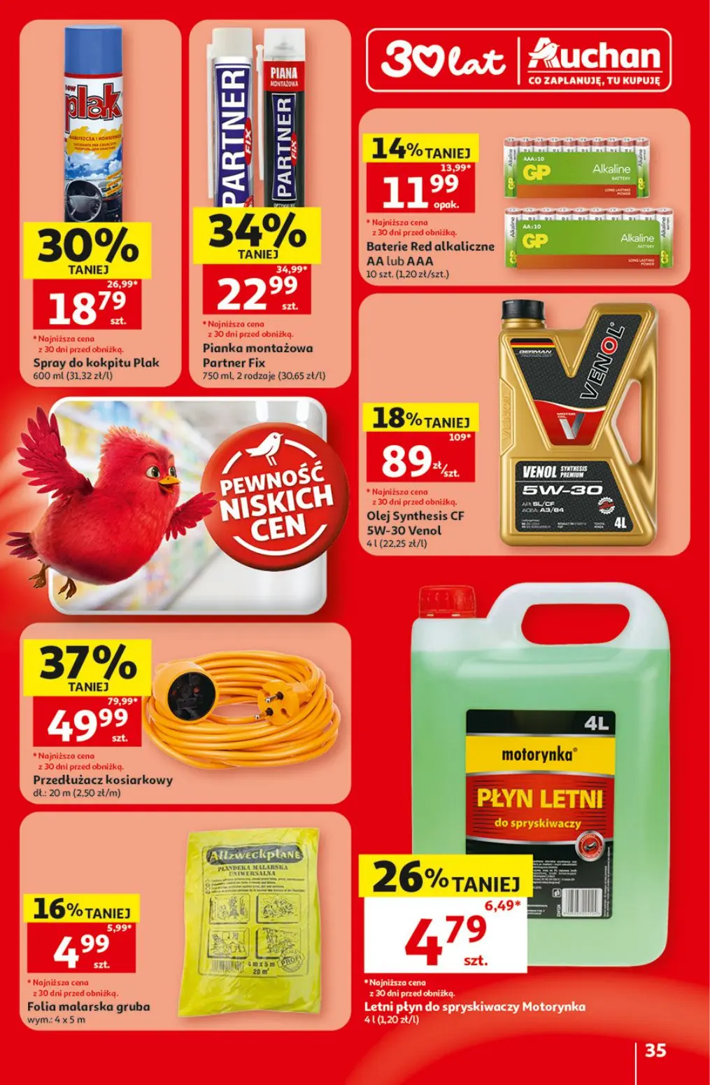 gazetka promocyjna Auchan Oszczędni łapią wakacyjne okazje  - Strona 35