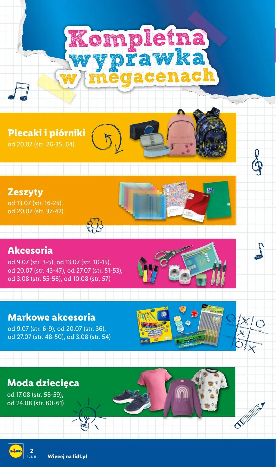 gazetka promocyjna LIDL Kompletna wyprawka - Strona 2