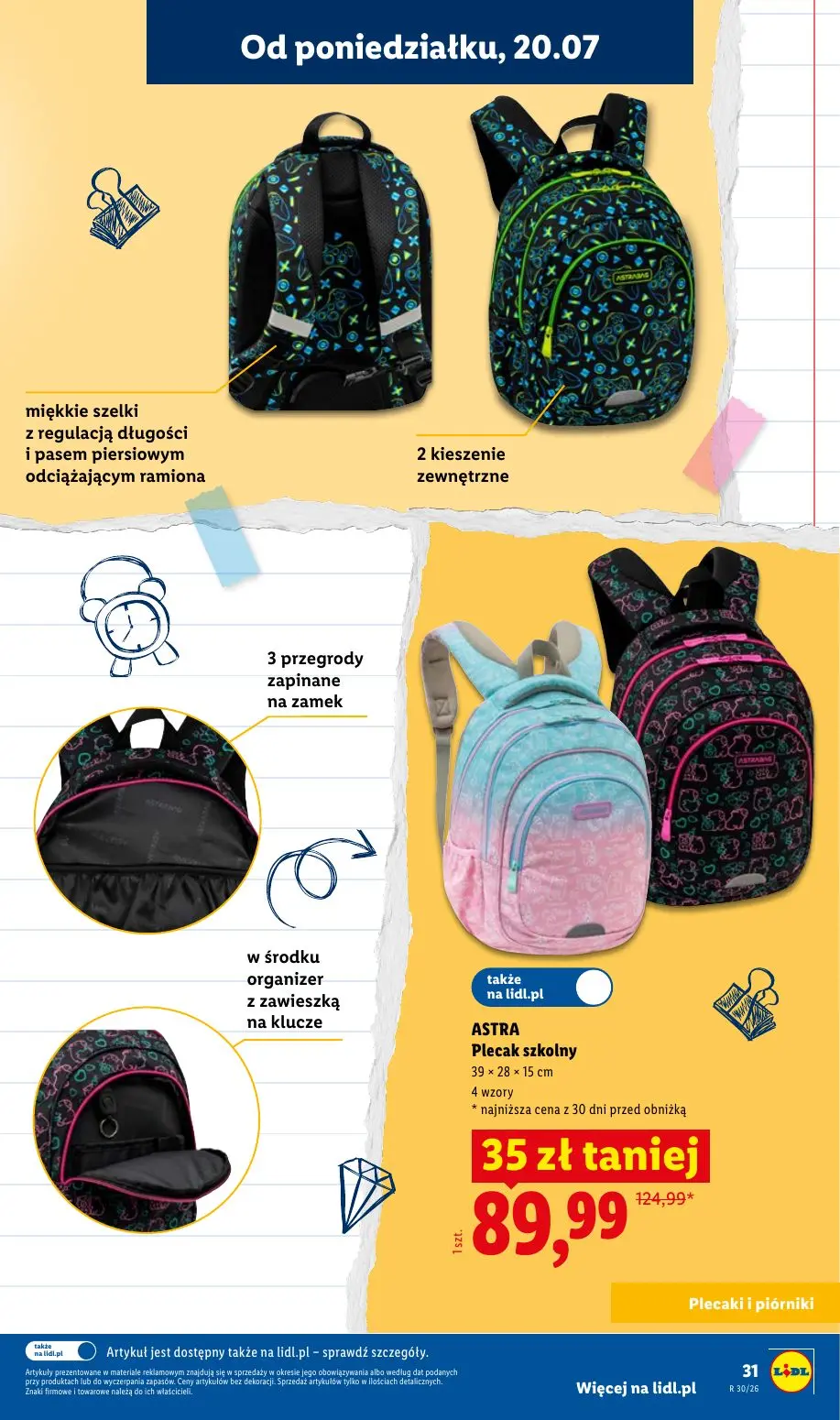 gazetka promocyjna LIDL Kompletna wyprawka - Strona 31