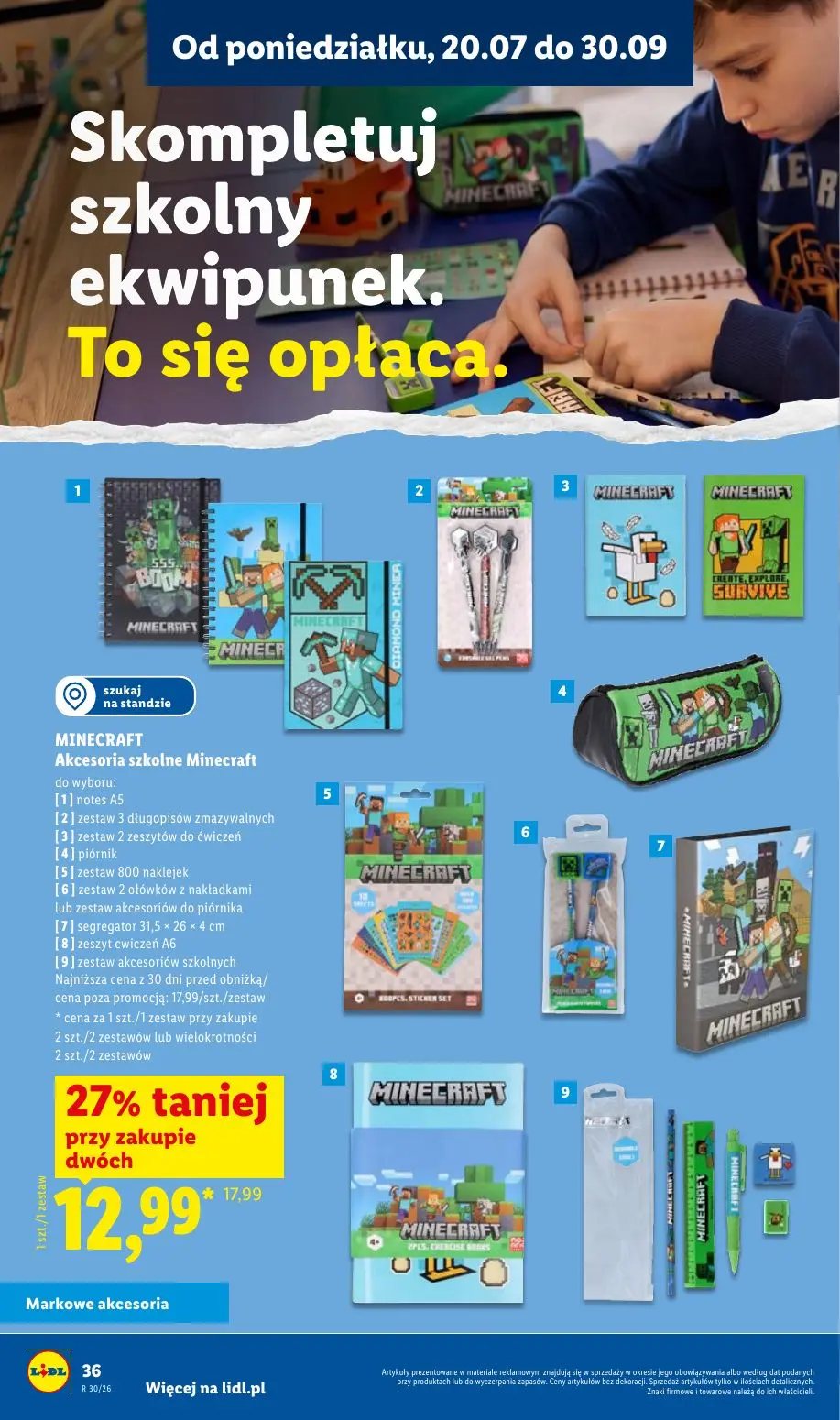 gazetka promocyjna LIDL Kompletna wyprawka - Strona 36