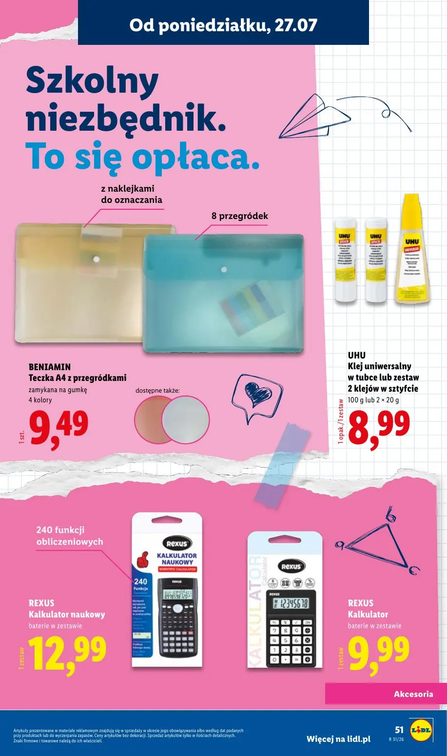 gazetka promocyjna LIDL Kompletna wyprawka - Strona 51