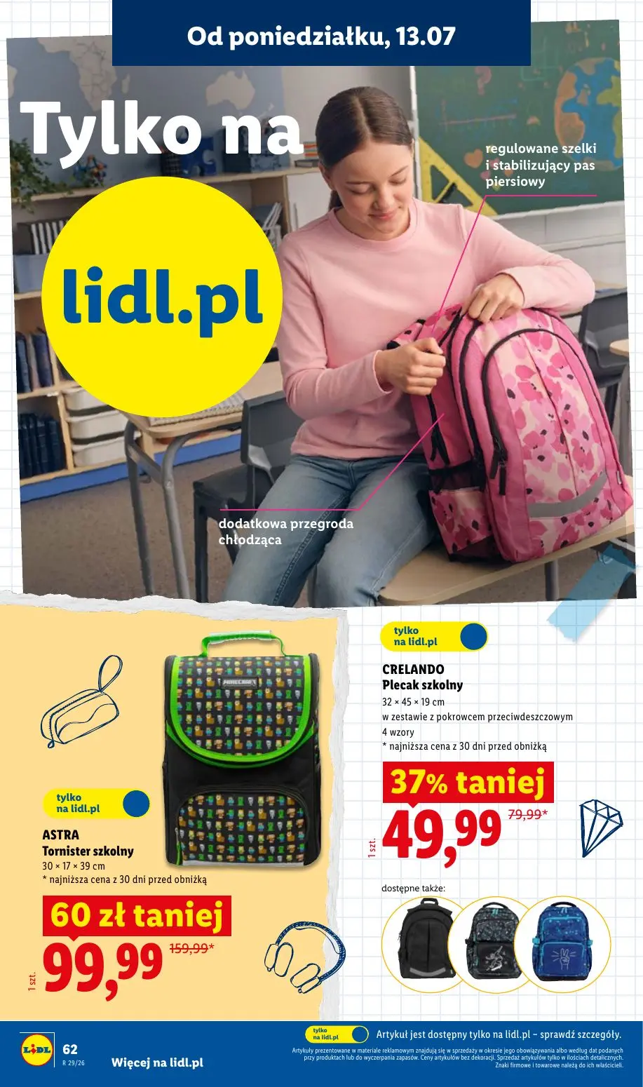 gazetka promocyjna LIDL Kompletna wyprawka - Strona 62