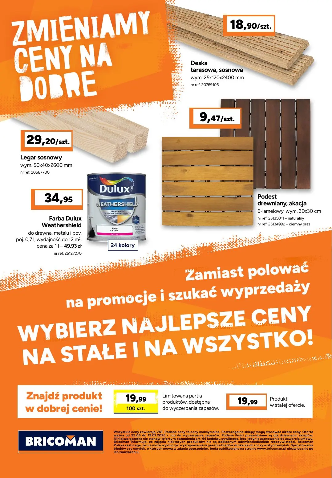 gazetka promocyjna BRICOMAN Zmieniamy ceny na dobre - Strona 14