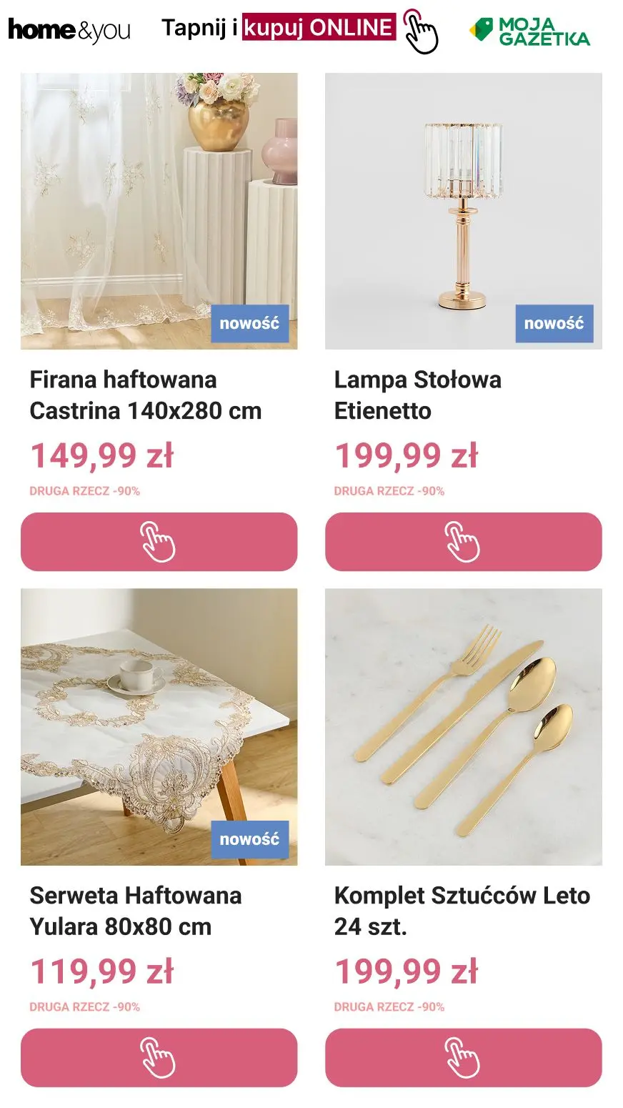 gazetka promocyjna home&you Druga rzecz -90% - Strona 4