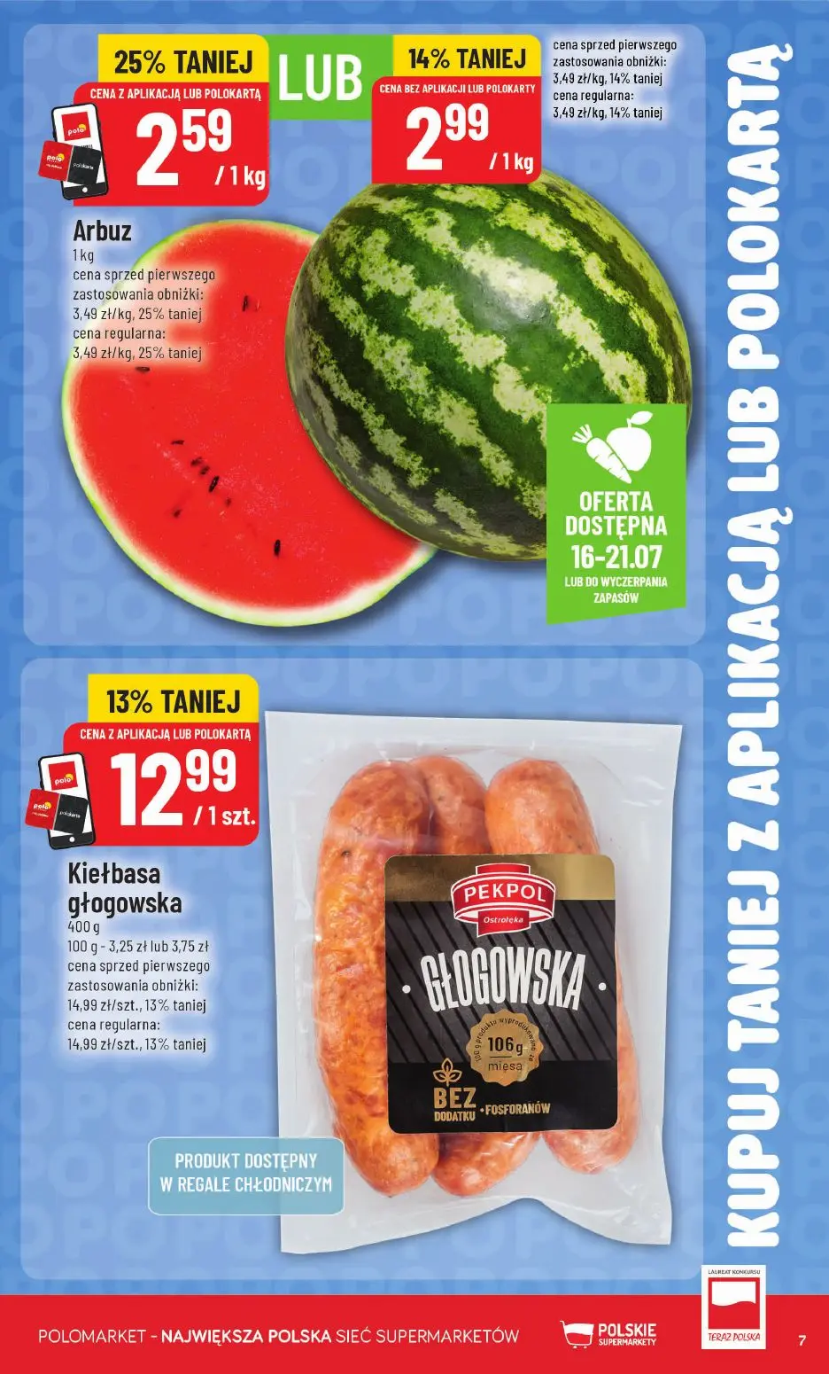 gazetka promocyjna POLOmarket Kupuj taniej z POLOkartą - Strona 7