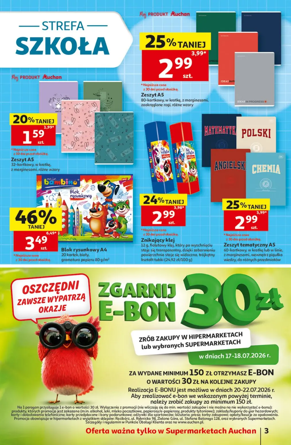 gazetka promocyjna Auchan Supermarket Oszczędni latają do Auchan po okazje! - Strona 3