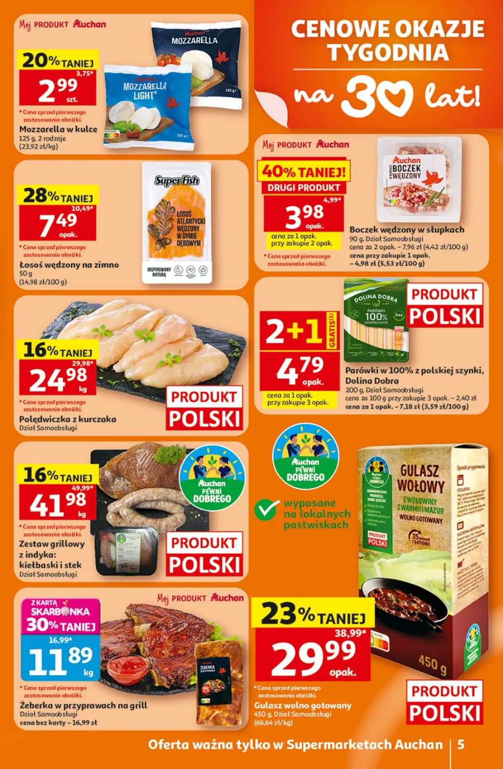 gazetka promocyjna Auchan Supermarket Oszczędni latają do Auchan po okazje! - Strona 5