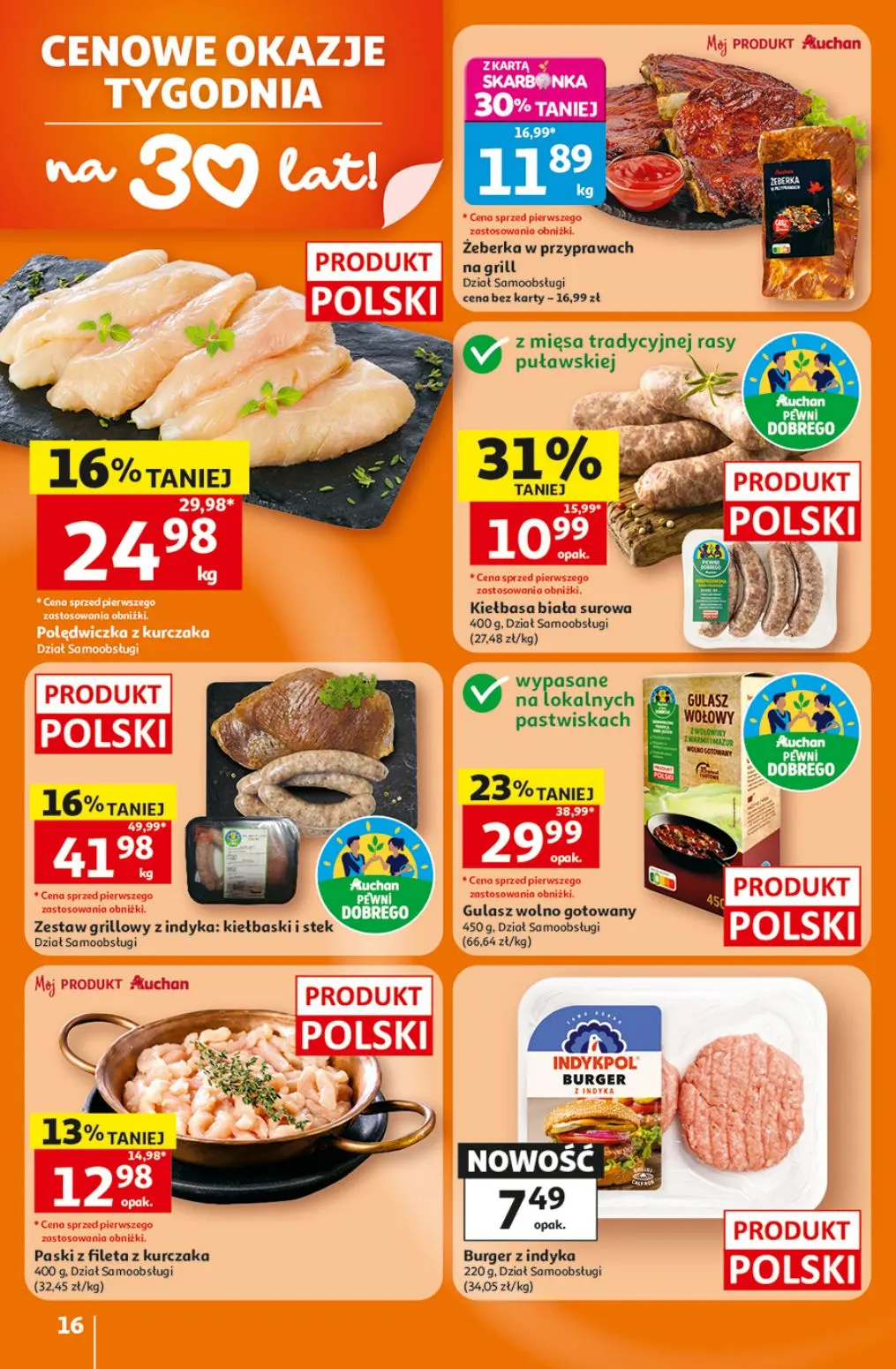 gazetka promocyjna Auchan Oszczędni latają do Auchan po okazje! - Strona 16