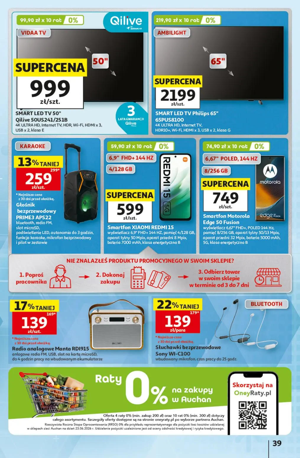 gazetka promocyjna Auchan Oszczędni latają do Auchan po okazje! - Strona 39