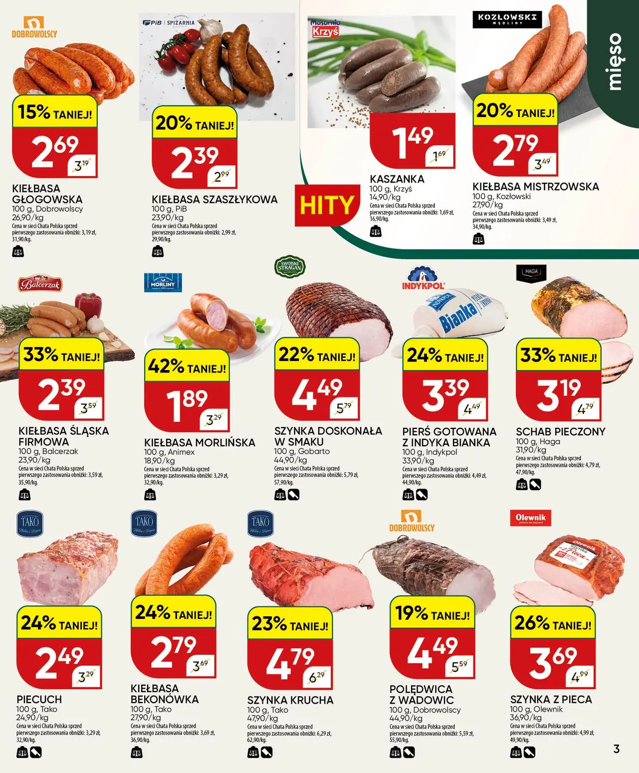 gazetka promocyjna Chata Polska Po mięso? Tylko do Chaty! - Strona 3