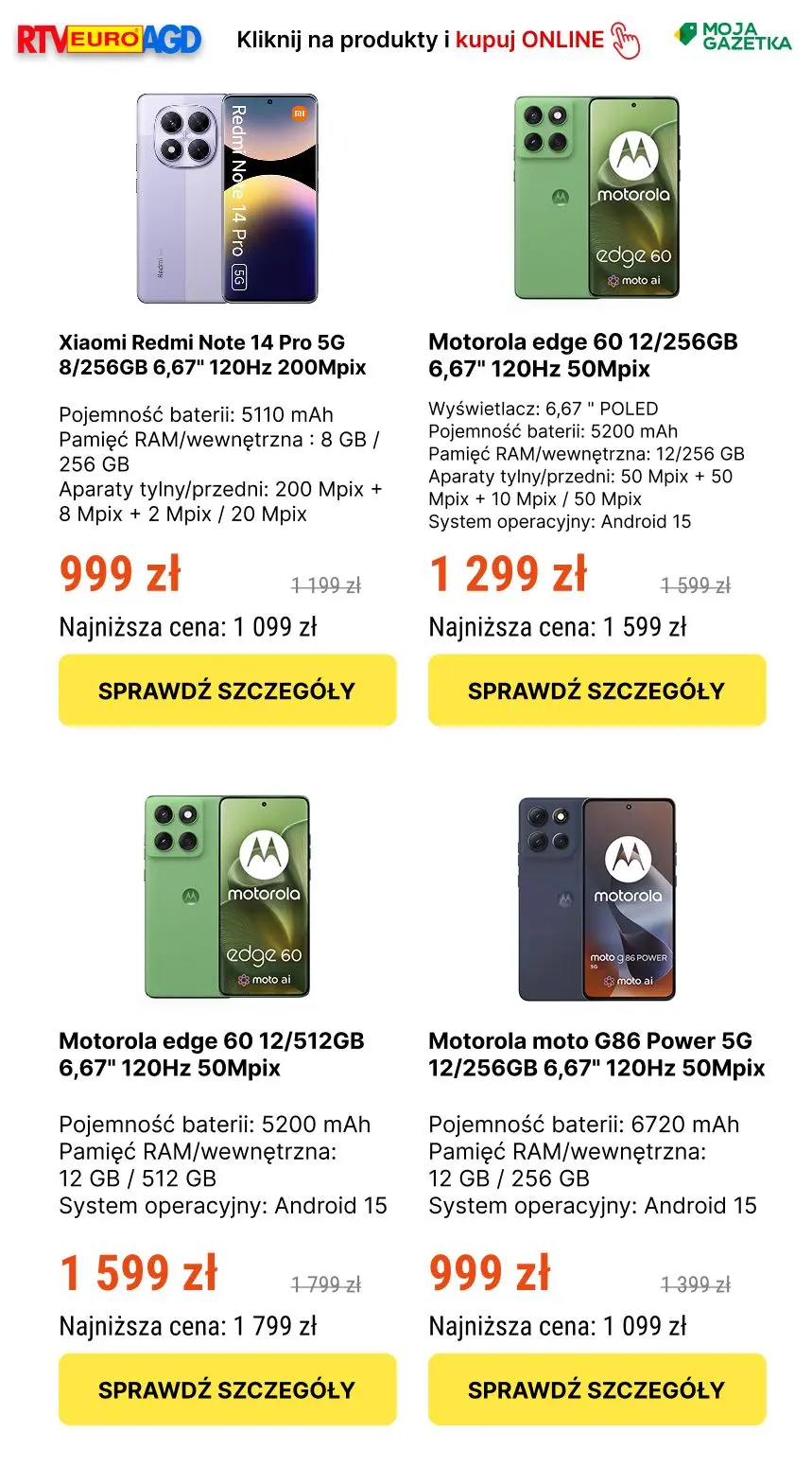 gazetka promocyjna RTV EURO AGD Mistrzowska wyprzedaż - TV, smartfony, laptopy - Strona 8