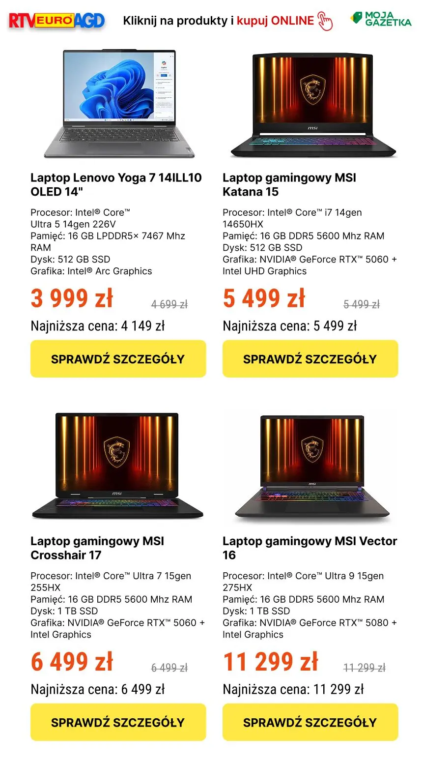 gazetka promocyjna RTV EURO AGD Mistrzowska wyprzedaż - TV, smartfony, laptopy - Strona 12