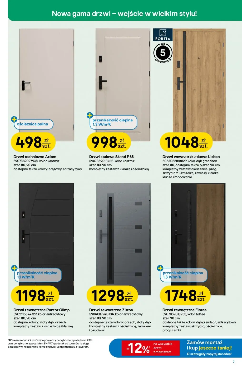 gazetka promocyjna castorama W teorii drzwi i podłogi - Strona 7