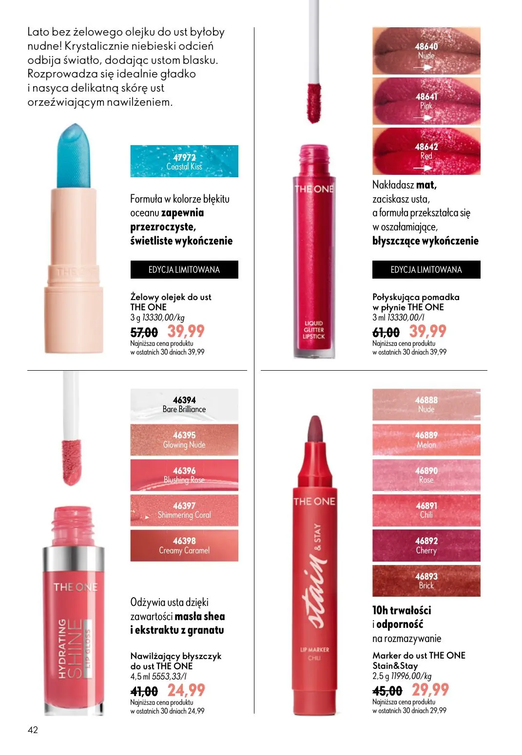 gazetka promocyjna ORIFLAME Natychmiastowy połysk i trwały kolor - Strona 42