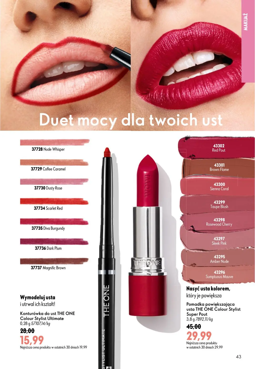 gazetka promocyjna ORIFLAME Natychmiastowy połysk i trwały kolor - Strona 43