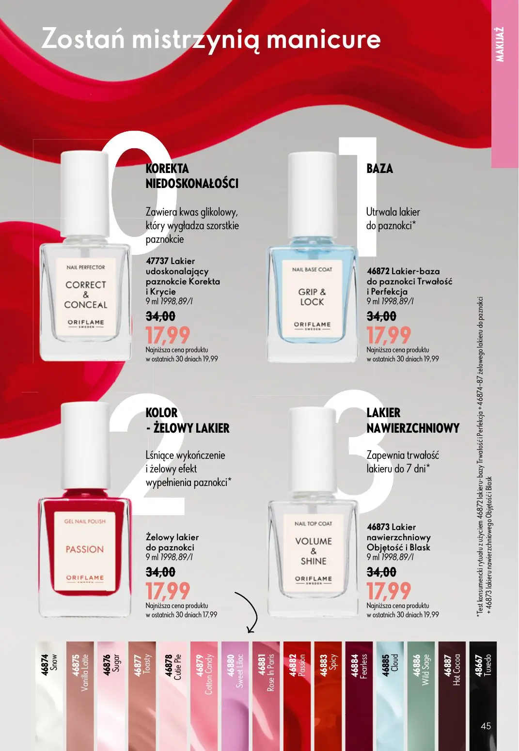 gazetka promocyjna ORIFLAME Natychmiastowy połysk i trwały kolor - Strona 45