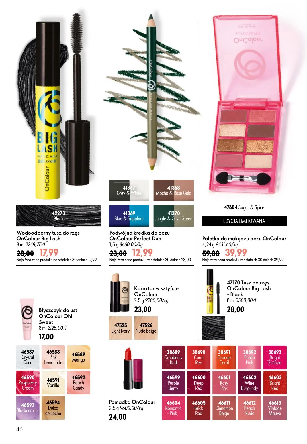 gazetka promocyjna ORIFLAME Natychmiastowy połysk i trwały kolor - Strona 46