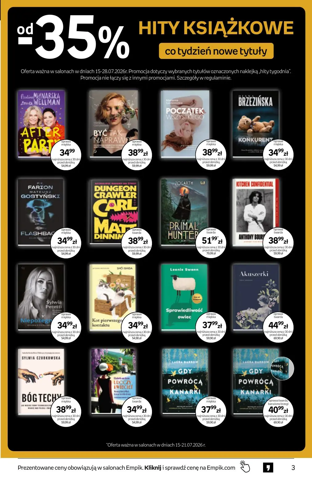 gazetka promocyjna Empik Tom kultury - Strona 3
