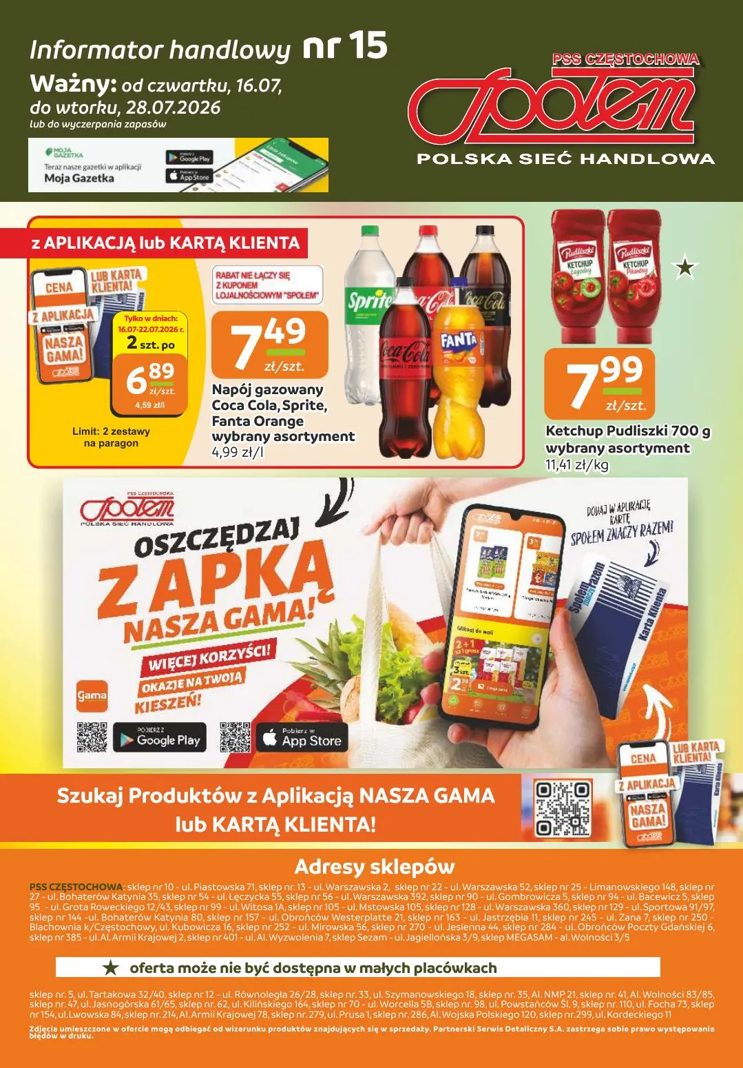 gazetka promocyjna Społem Częstochowa Społem poleca - Strona 12