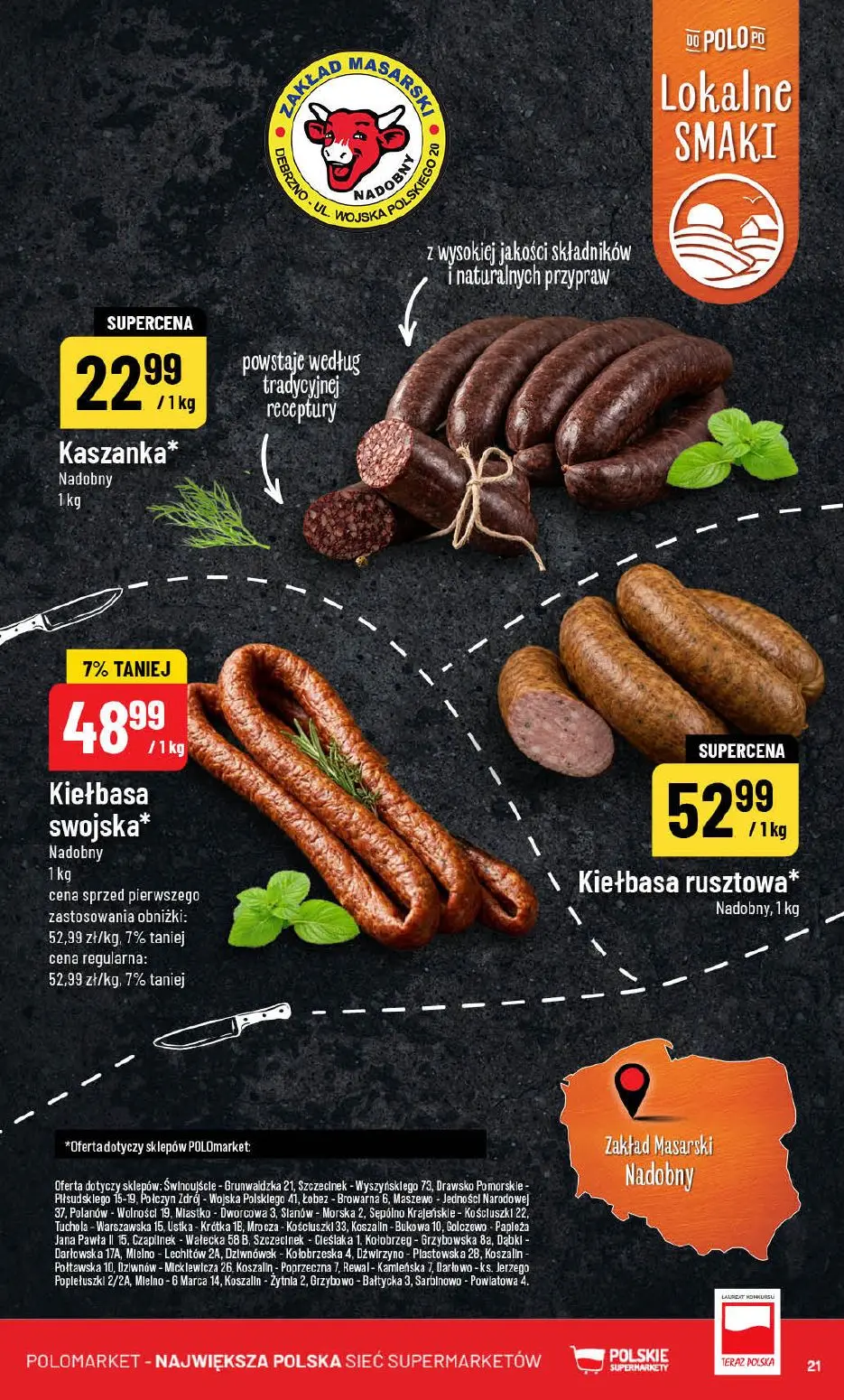 gazetka promocyjna POLOmarket Pomorskie, zachodniopomorskie, kujawsko-pomorskie - Strona 21