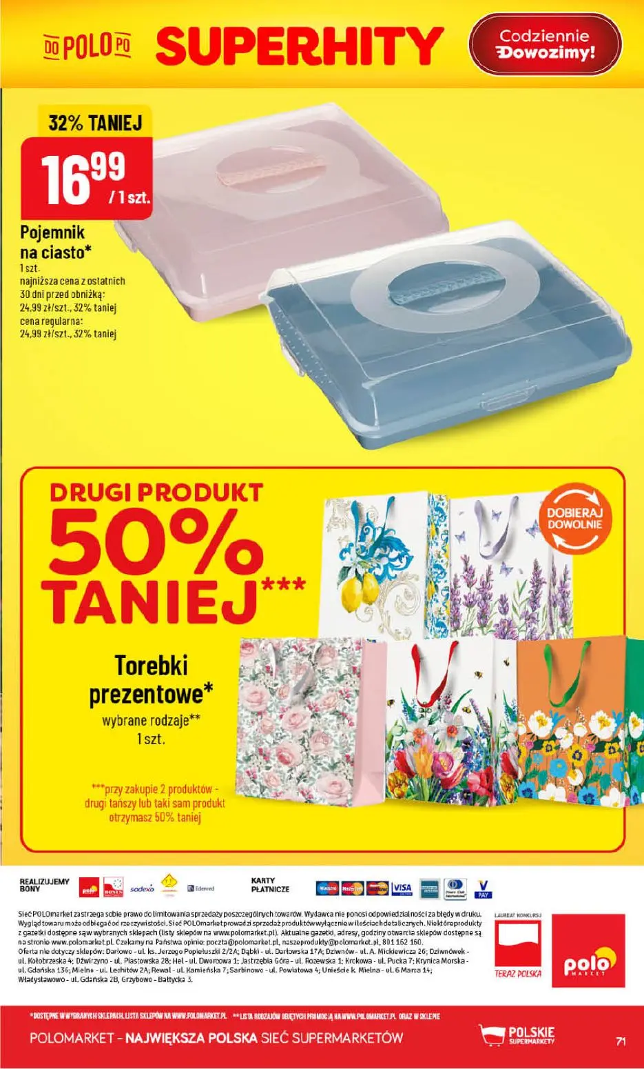 gazetka promocyjna POLOmarket Pomorskie, zachodniopomorskie, kujawsko-pomorskie - Strona 71