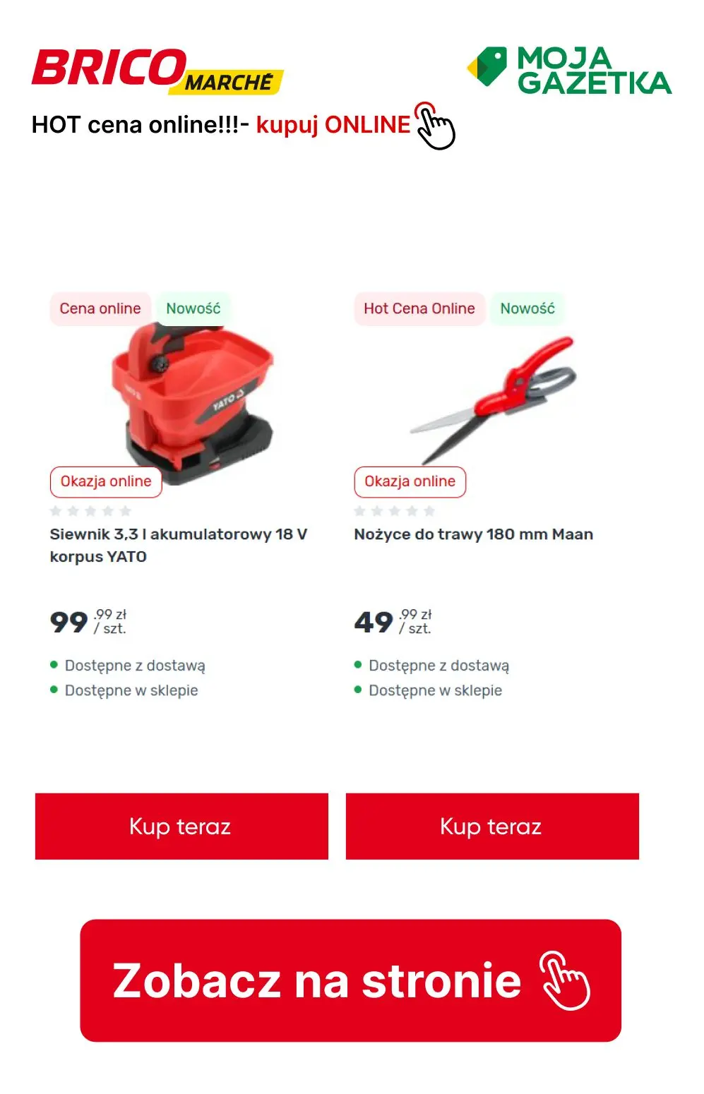 gazetka promocyjna BRICOMARCHE Hot cena ONLINE! - Strona 3
