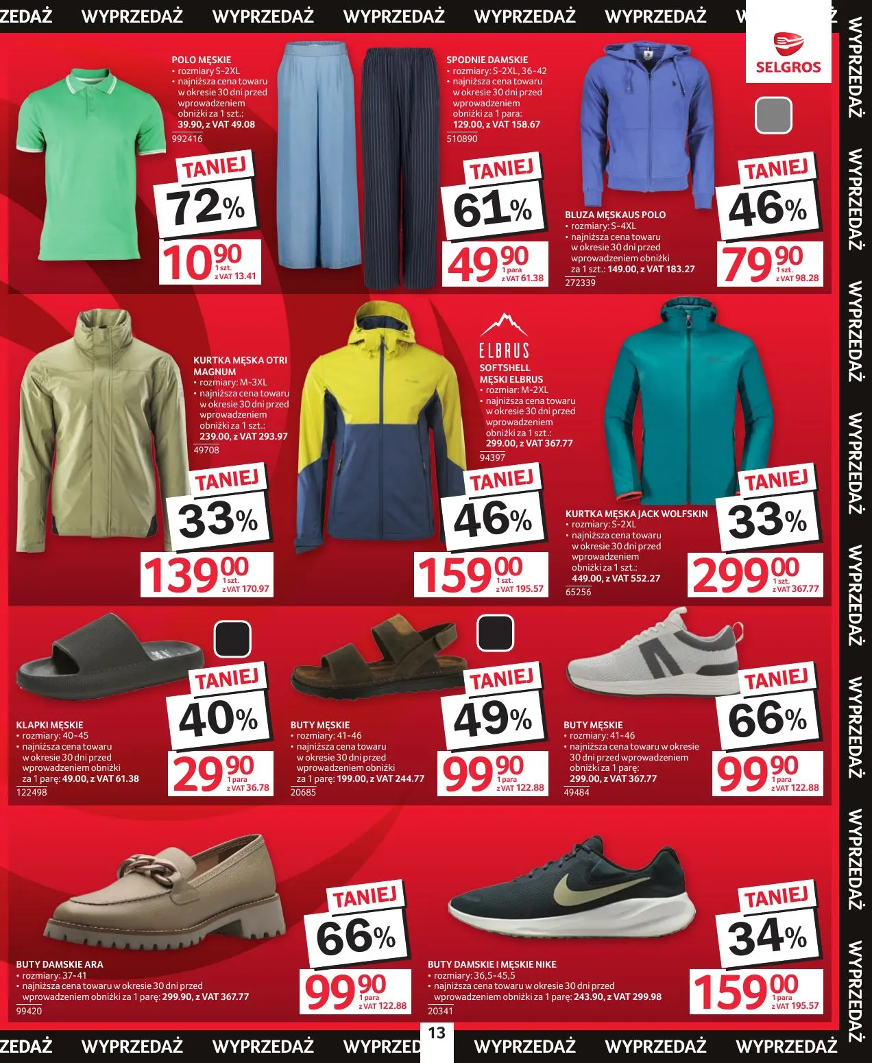 gazetka promocyjna SELGROS Totalna Wyprzedaż - Strona 13