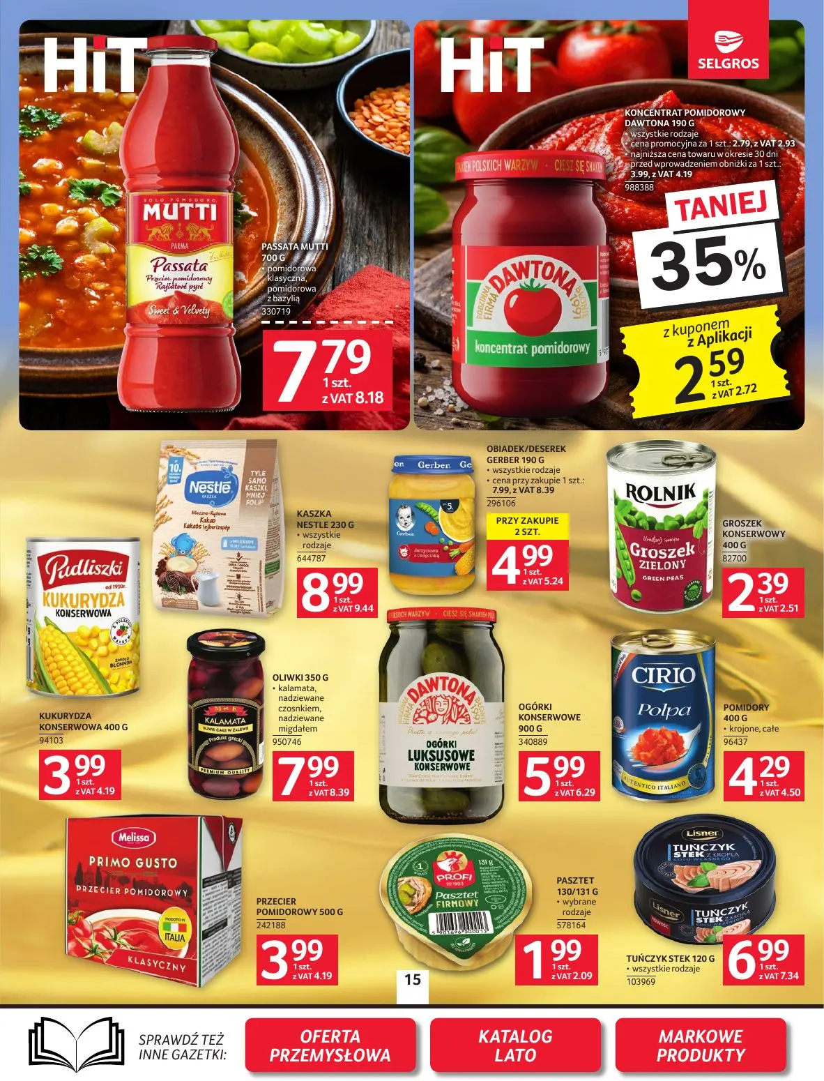 gazetka promocyjna SELGROS Oferta spożywcza - Strona 15