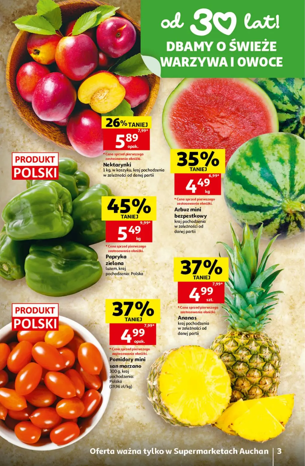 gazetka promocyjna Auchan Supermarket Oszczędni ogarniają całe zakupy - Strona 3