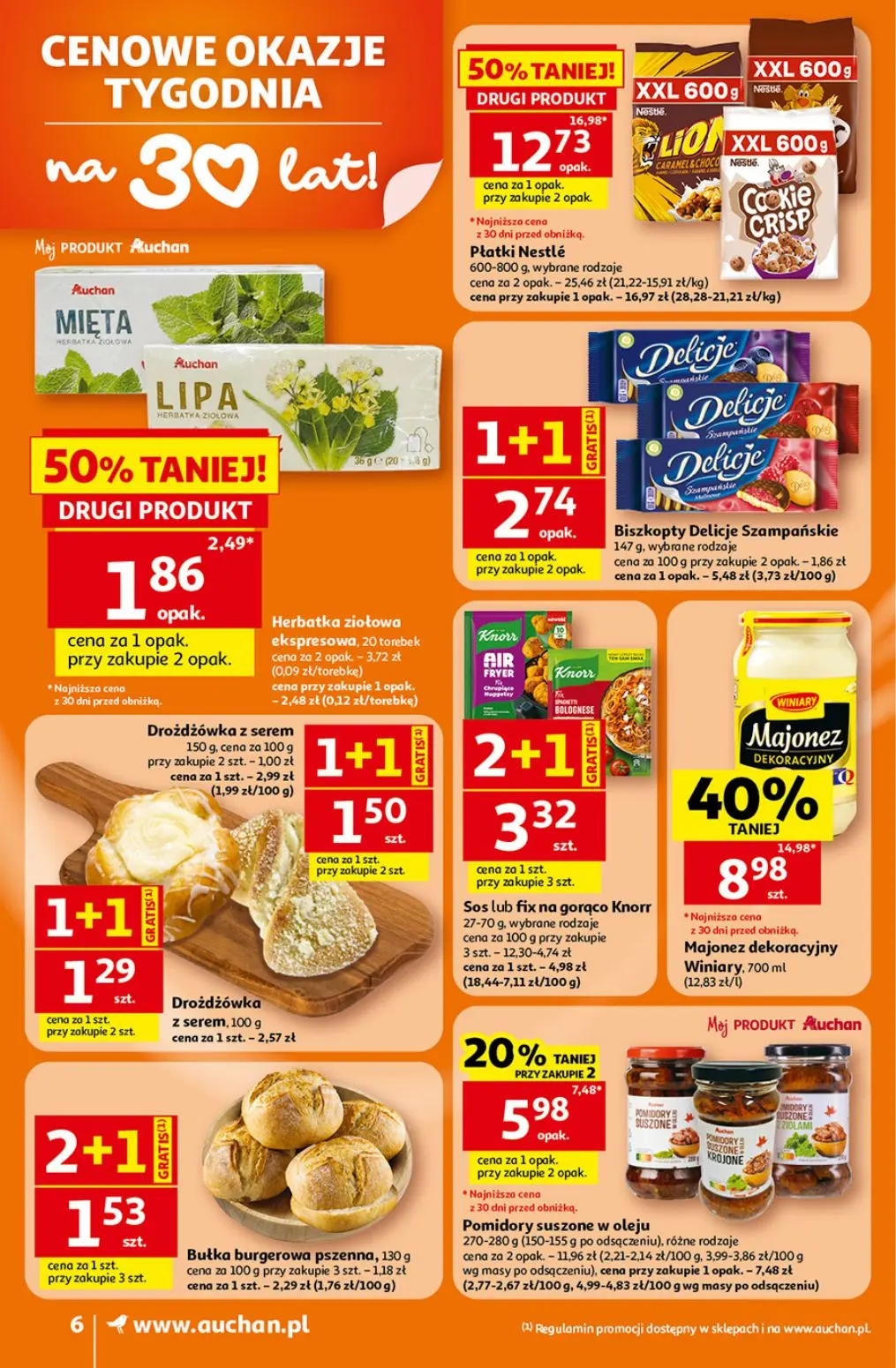 gazetka promocyjna Auchan Supermarket Oszczędni ogarniają całe zakupy - Strona 6