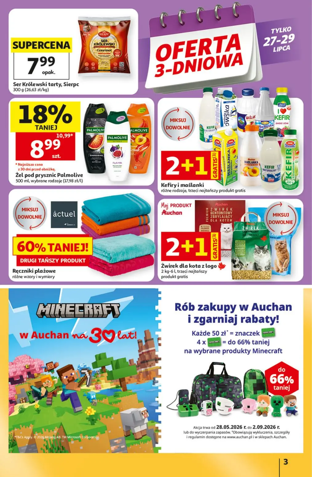 gazetka promocyjna Auchan Oszczędni ogarniają całe zakupy - Strona 3
