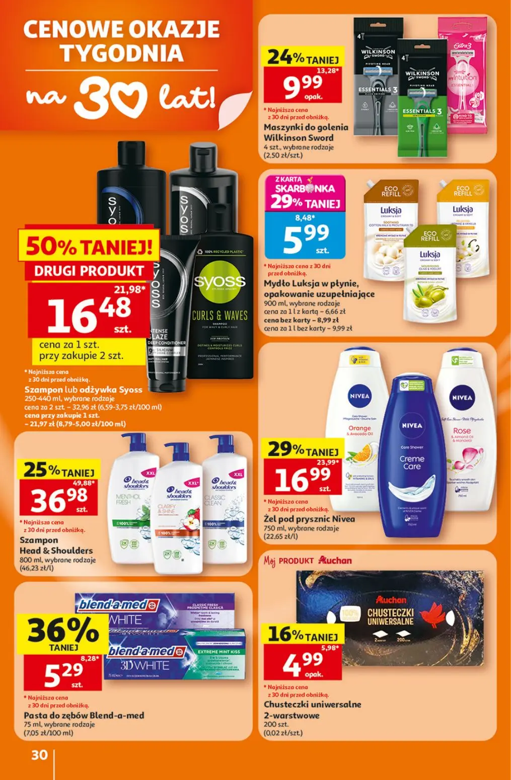 gazetka promocyjna Auchan Oszczędni ogarniają całe zakupy - Strona 30