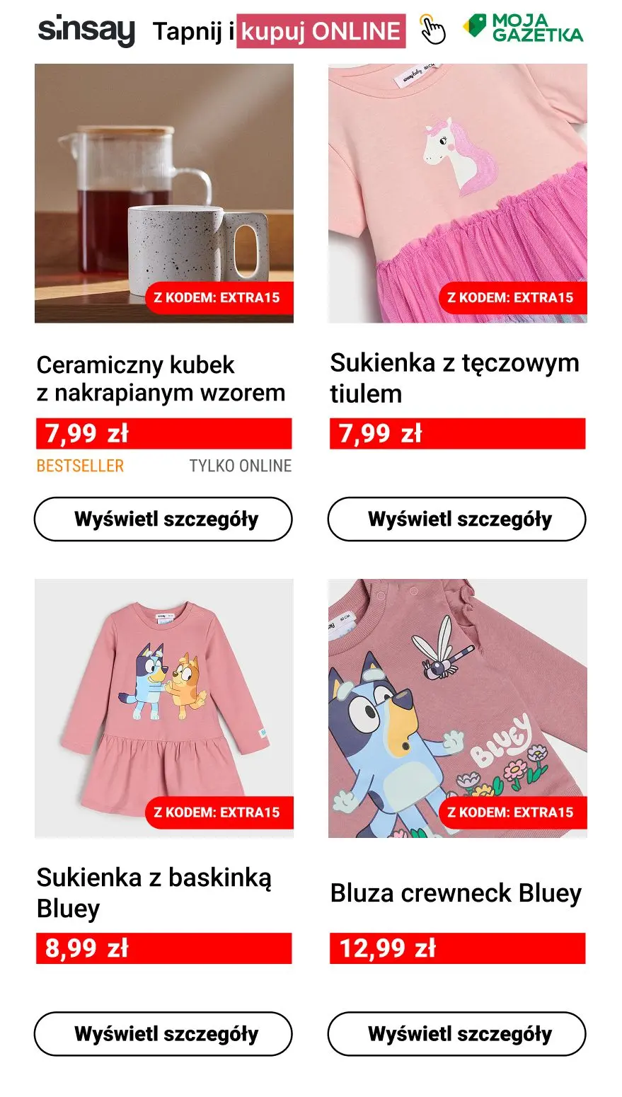 gazetka promocyjna Sinsay 💛 OKAZJA! EXTRA -15% ☀️ - Strona 5