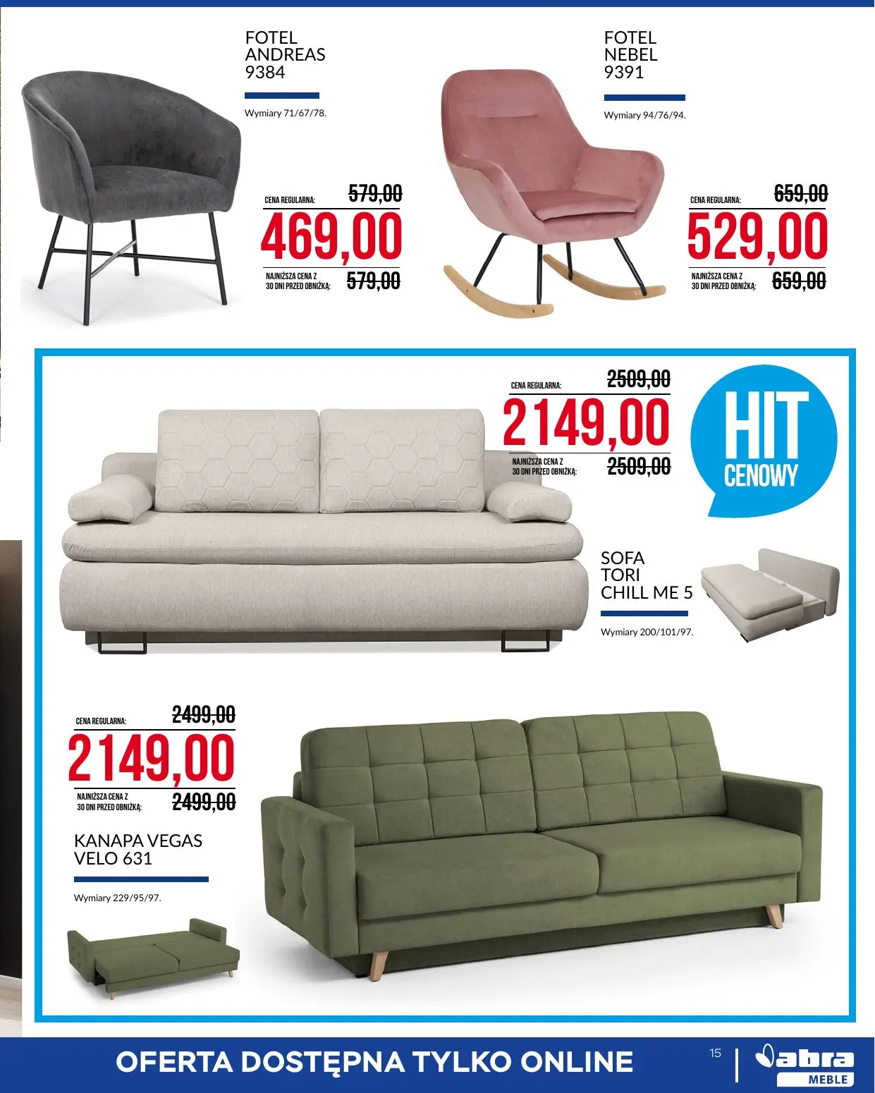 gazetka promocyjna abra meble  - Strona 15