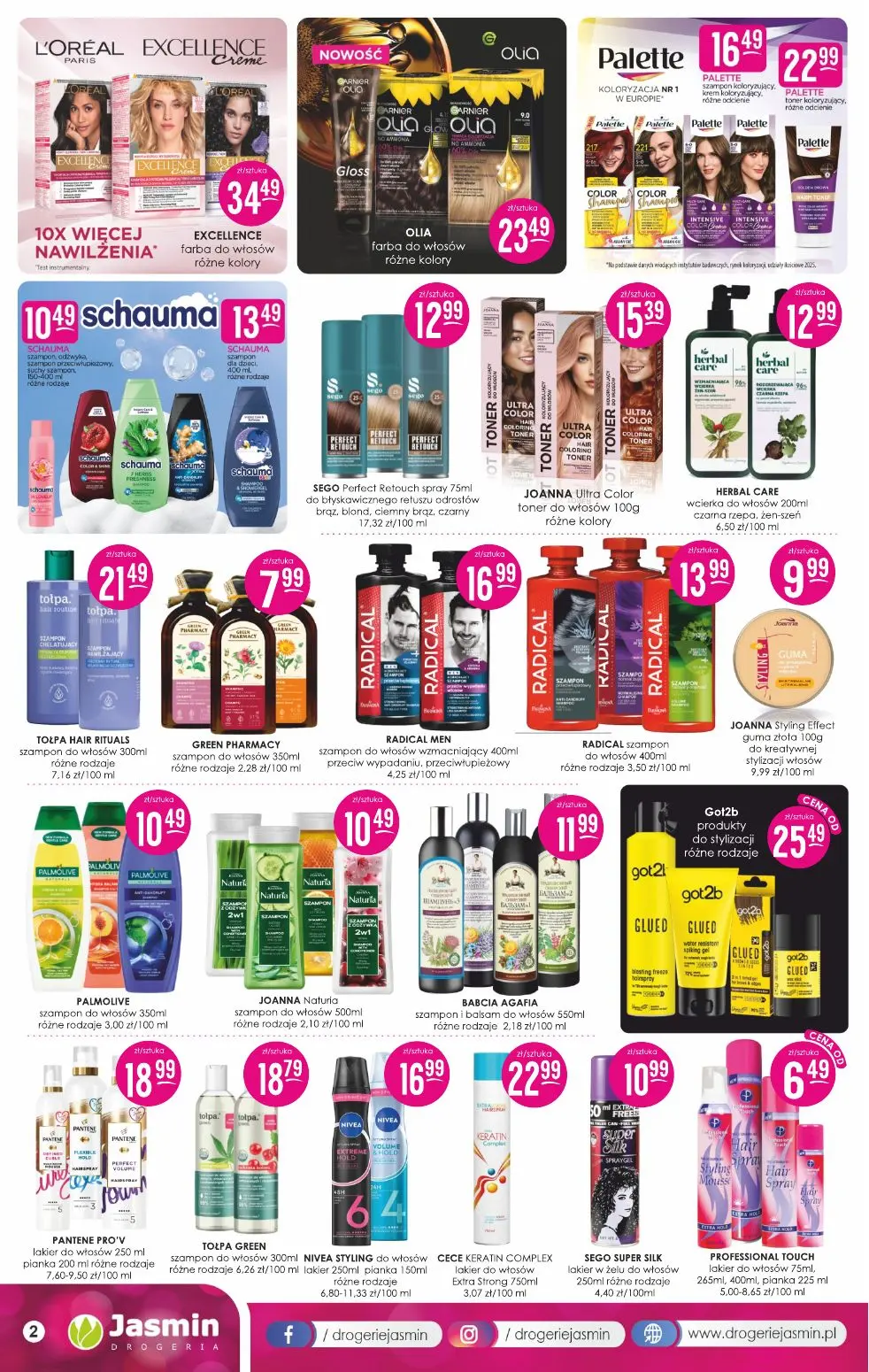 gazetka promocyjna DROGERIE JASMIN  - Strona 2