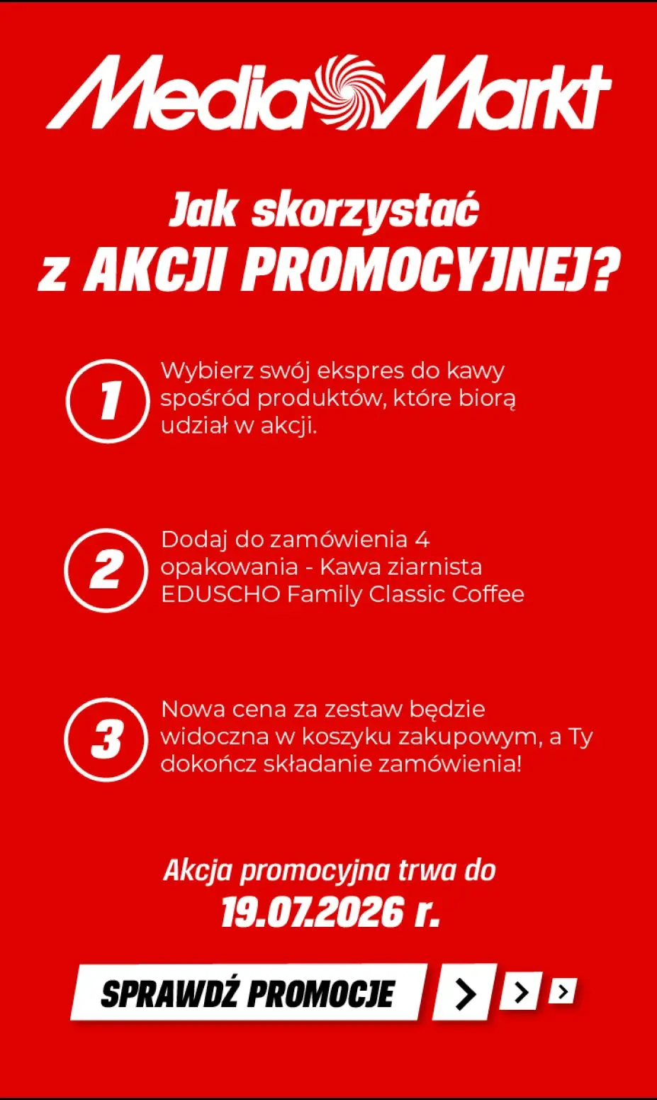 gazetka promocyjna Media Markt Kup ekspres automatyczny i zgarnij aż 4 kg kawy EDUSCHO w zestawie! - Strona 2