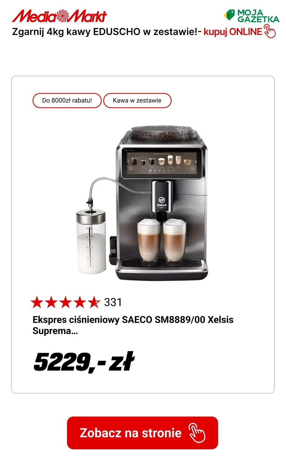 gazetka promocyjna Media Markt Kup ekspres automatyczny i zgarnij aż 4 kg kawy EDUSCHO w zestawie! - Strona 12