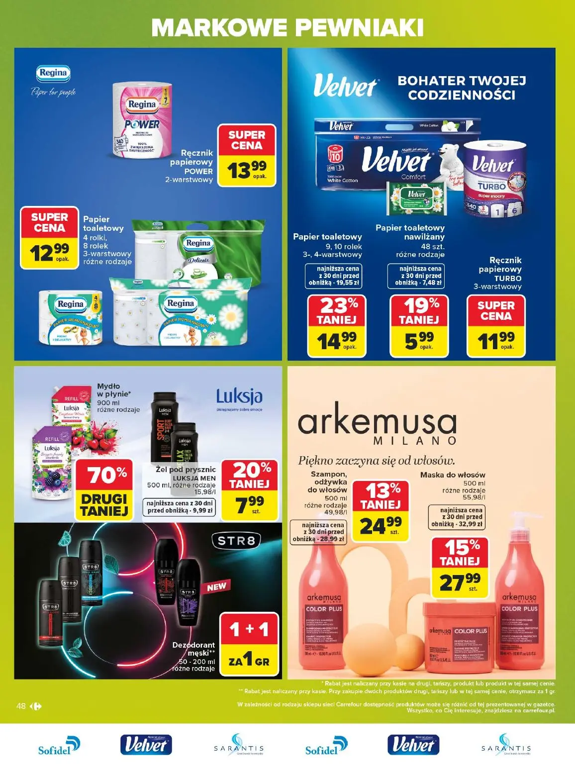 gazetka promocyjna Carrefour Markowe pewniaki - Strona 48
