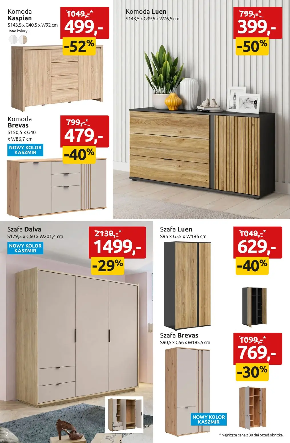 gazetka promocyjna Black Red White NAJLEPSZE OKAZJE POD SŁOŃCEM DO-50% - Strona 2