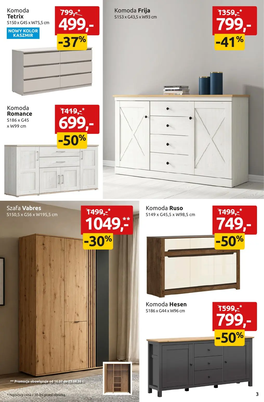 gazetka promocyjna Black Red White NAJLEPSZE OKAZJE POD SŁOŃCEM DO-50% - Strona 3