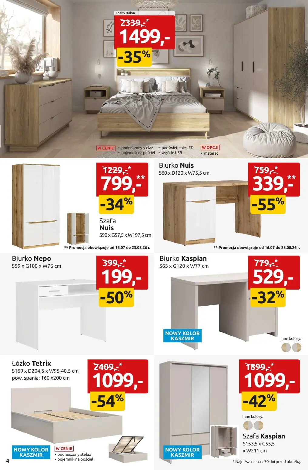 gazetka promocyjna Black Red White NAJLEPSZE OKAZJE POD SŁOŃCEM DO-50% - Strona 4