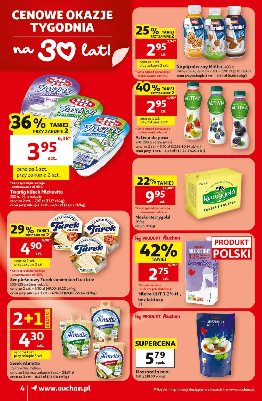 gazetka promocyjna Auchan Supermarket Oszczędni zawsze wypatrzą okazje - Strona 4