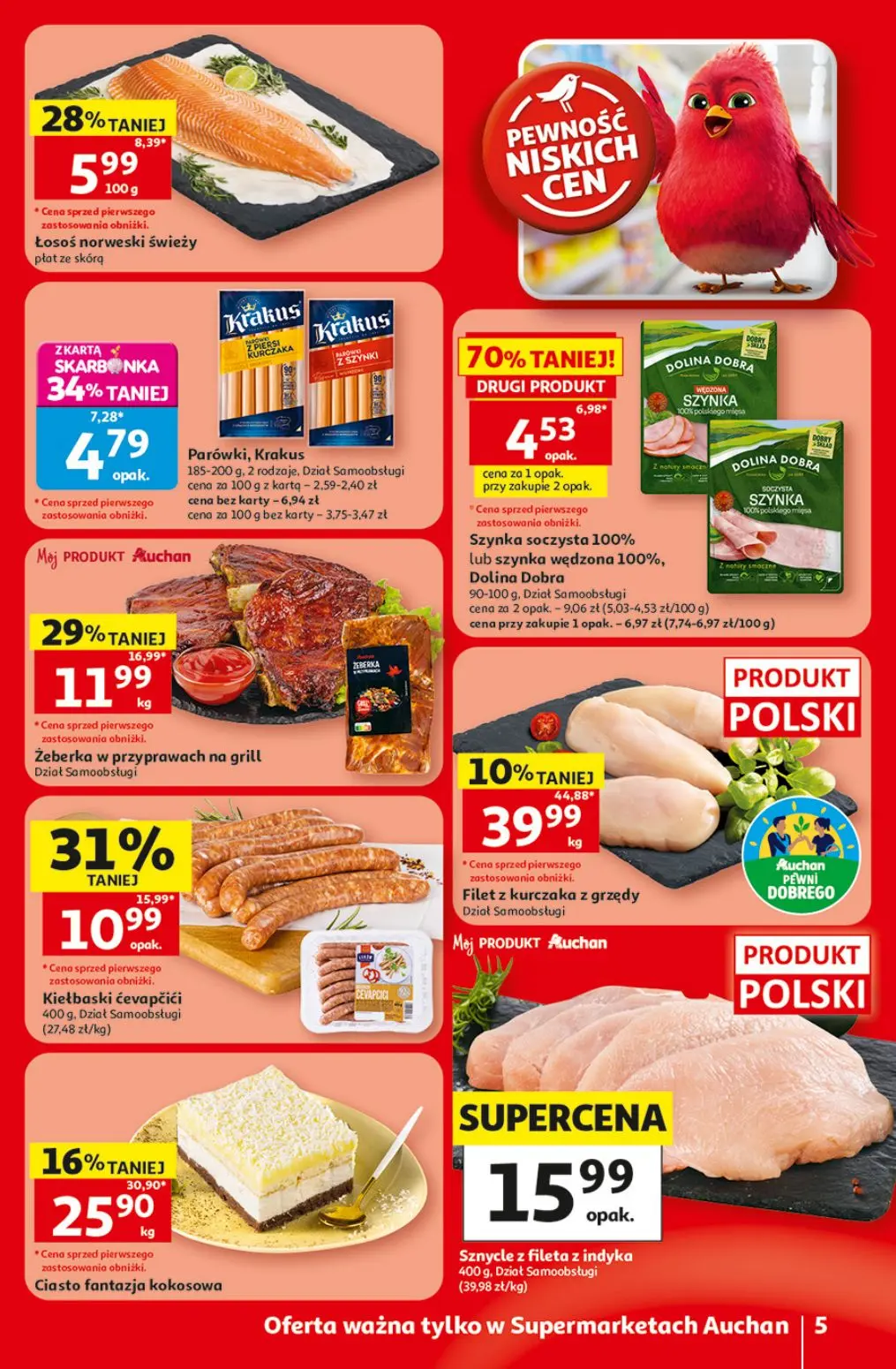 gazetka promocyjna Auchan Supermarket Oszczędni zawsze wypatrzą okazje - Strona 5