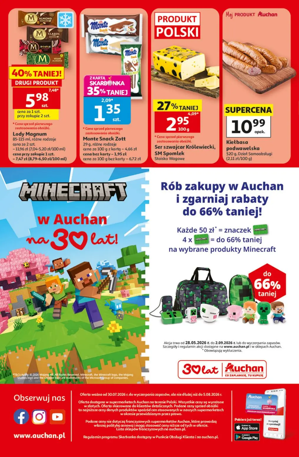 gazetka promocyjna Auchan Supermarket Oszczędni zawsze wypatrzą okazje - Strona 8