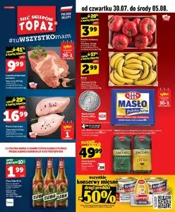 Gazetka promocyjna Topaz, ważna od 2026-07-30 do 2026-08-05.