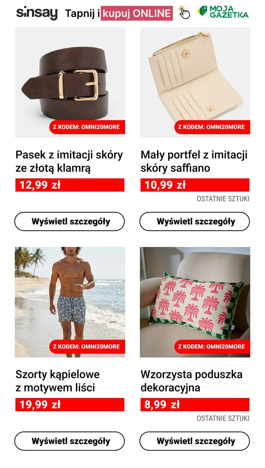 gazetka promocyjna Sinsay 🟡 DODATKOWE -20% na CAŁĄ przecenioną ofertę 🤩 - Strona 4
