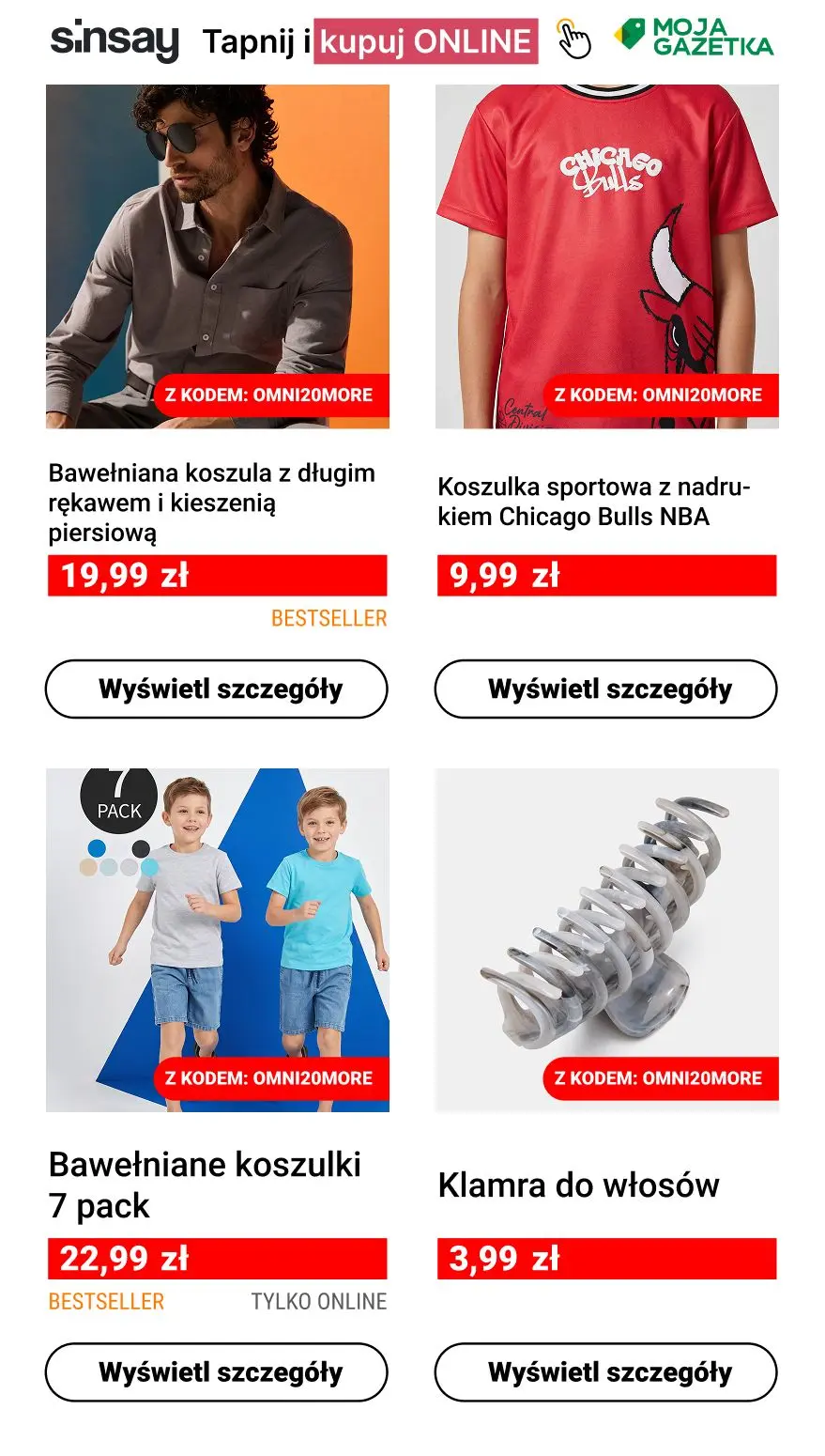 gazetka promocyjna Sinsay 🟡 DODATKOWE -20% na CAŁĄ przecenioną ofertę 🤩 - Strona 7